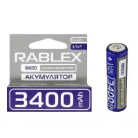 Аккумулятор Rablex 18650, 3400mAh з ЗАЩИТОЙ Li-ION 3.7v - 2