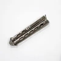 Нож бабочка A1004 Silver - 2