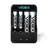 Зарядное устройство Videx N401  4xAA , AAA   / от USB / - 3