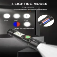 Ручной фонарь SY-1903C-P50+SMD+RGB, Li-Ion аккум. ЗУ USB, zoom - 3