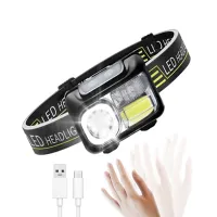 Налобный фонарь CY-2058,XPE, COB, Зеленый, Красный, Синий, Motion Sensor, Li-Ion аккум., ЗУ microUSB - 2