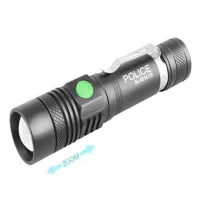 Ручной фонарь Police BL-518-T6, 18650, Zoom, ЗУ Type C - 1