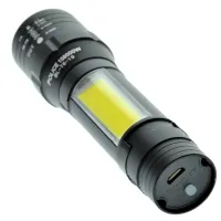 Ручной фонарь Police BL-T6-19S, XPE COB, zoom, microusb, встроенный аккум - 2