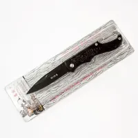 Нож складной W18-B, чёрный, A862 - 2