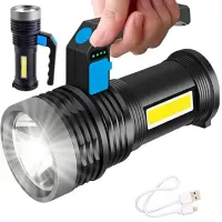 Ручной фонарь BL-8205, встроенный аккум, USB, индикатор зарядки - 2