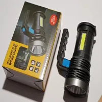 Ручной фонарь BL-8205, встроенный аккум, USB, индикатор зарядки - 3