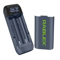 Зарядное устройство Rablex RB410 с функцией Power Bank / 18650/ экран / type-c - 2