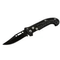 Нож выкидной Скорпион чёрный KA703, 15,50см - 1