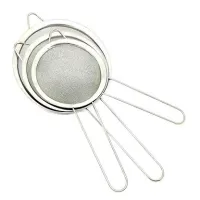 Сито металлическое набор 3шт СРЕДНИЙ /диаметры 10см 12см 13,5см - 2