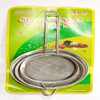 Сито металлическое набор 3шт СРЕДНИЙ /диаметры 10см 12см 13,5см - 1