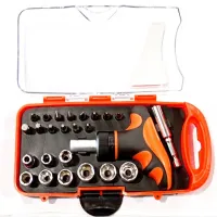 Набор инструментов отвёртка + биты + головки / Gear Power HZF 8187A - 3