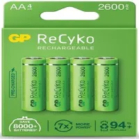 Акумулятор GP ReCyko2700 R6 AA / Ni-MH 2600mAh 1.2V 1 шт. (в упаковці 4 шт), блістер - Зображення 1