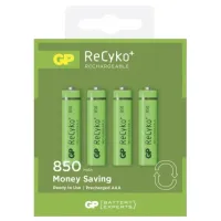 Аккумулятор GP ReCyko+ R3 AAA, Ni-MH, 850mAh, 1.2V 1шт. (в упаковке 4шт), блистр - 1