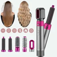 Фен щетка стайлер (styler) 5 в 1 мультистайлер для завивки и укладки волос с насадками - 1