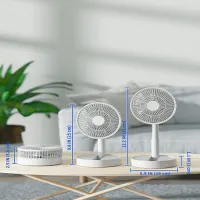 Вентилятор настольный складной USB мини-вентилятор Folding Fan с аккум. (WX6505) - 2
