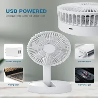 Вентилятор настольный складной USB мини-вентилятор Folding Fan с аккум. (WX6505) - 3