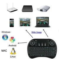 Бездротова Клавіатура KEYBOARD wireless MWK08/i8 з підсвіткою для смартфонів і Smart TV /4467 - Зображення 2