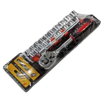 Набор инструментов ключ трещётка, удлинитель, головки, Tianfeng Tools 12pcs 8312 - 1