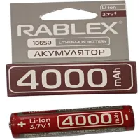 Аккумулятор Rablex 18650, 4000mAh c ЗАЩИТОЙ Li-ION 3.7v - 2