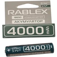 Аккумулятор Rablex 18650, 4000mAh Li-ION 3.7v - 2