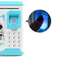 Детская копилка сейф для денег, с кодом и отпечатком пальца ROBOT BODYGUARD №906 - 2