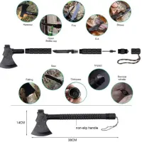 Топор тактический, набор для выживания 9в1 , VT36 - 2