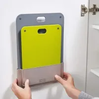 Кухонная доска нескользящая  набор 2 шт с подставкой, MC-1052 - 2