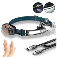 Налобный фонарь Bailong BL-W678-1-P50+COB, сенсор, Li-Ion аккум. ЗУ Type-C - 3