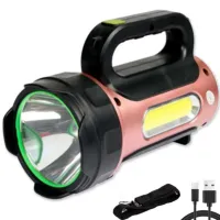 Ручной фонарь T93-LED+COB, Белый, Красный, powerbank, Li-Ion аккум., солн., батарея, ЗУmicroUSB, - 2