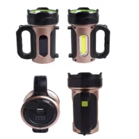 Ручной фонарь T93-LED+COB, Белый, Красный, powerbank, Li-Ion аккум., солн., батарея, ЗУmicroUSB, - 5