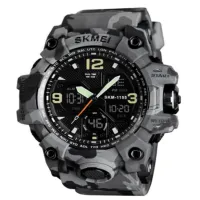 Часы наручные SKMEI 1155BCMGY, GRAY CAMO, 9789 - 1
