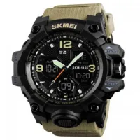 Часы наручные SKMEI 1155BKH, KHAKI, 9734 - 1