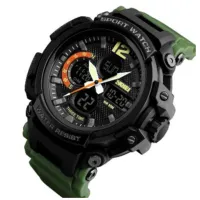 Часы наручные SKMEI 1343AG, ARMY GREEN, 9744 - 3