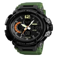 Часы наручные SKMEI 1343AG, ARMY GREEN, 9744 - 4