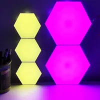 Ночник LED Pinto 3шт, N359, пульт, разные цвета, сенсор прикосновения, 3xR3 - 5