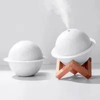 Ночник - увлажнитель воздуха Сатурн 3D Moon Lamp RGB, TypeC, 18см - 2