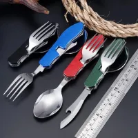 Туристический столовый прибор 6 в 1 A 007 Чёрный - 3