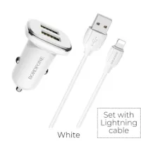 Автомобильное зарядное устройство BOROFONE BZ12 Lightning cable - 2