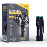 Ручной фонарь Rablex RB901, Li-ion 16340, Zoom, ЗУ Type-C, - 3
