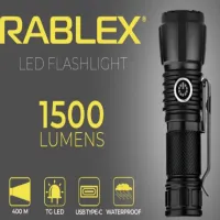 Ручной фонарь Rablex RB900, Zoom, ЗУ Type-C, - 4