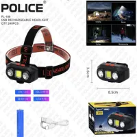 Налобный фонарь PL-167, COB, 2XP, Li-on 18650, ЗУ Type-C - 2