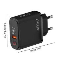 СЗУ Сетевое зарядное устройство PD PKG050 40W QC3.0 LED - 3