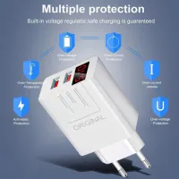 СЗУ Сетевое зарядное устройство PD APD-2S, 2*USB, LED - 2