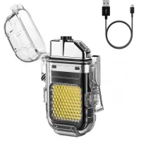 Зажигалка спиральная USB и Led фонарик 9258 - 2