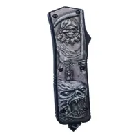 Нож выкидной фронтальный MicroTech 328 Skull - 2