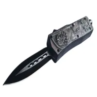 Нож выкидной фронтальный MicroTech 328 Skull - 3