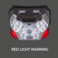 Налобный фонарь Rablex RB952, жёлтый+белый+красный, 3хTG+8хLED+2хRED LED, Sensor, аккум, Type-C - 6