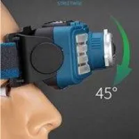 Налобный фонарь Rablex RB955, жёлтый+белый+красный, T6+6хCOB, Zoom, Sensor, аккум, Type-C - 6