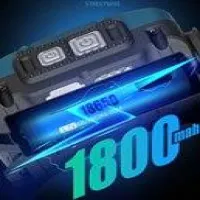 Налобный фонарь Rablex RB955, жёлтый+белый+красный, T6+6хCOB, Zoom, Sensor, аккум, Type-C - 8