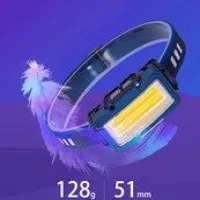 Налобный фонарь Rablex RB956, жёлтый+белый+красный, 4хCOB, Sensor, аккум, Type-C - 7